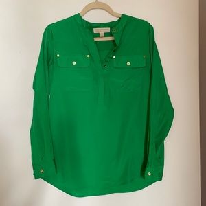 Michael by Michael Kors kelly green blouse